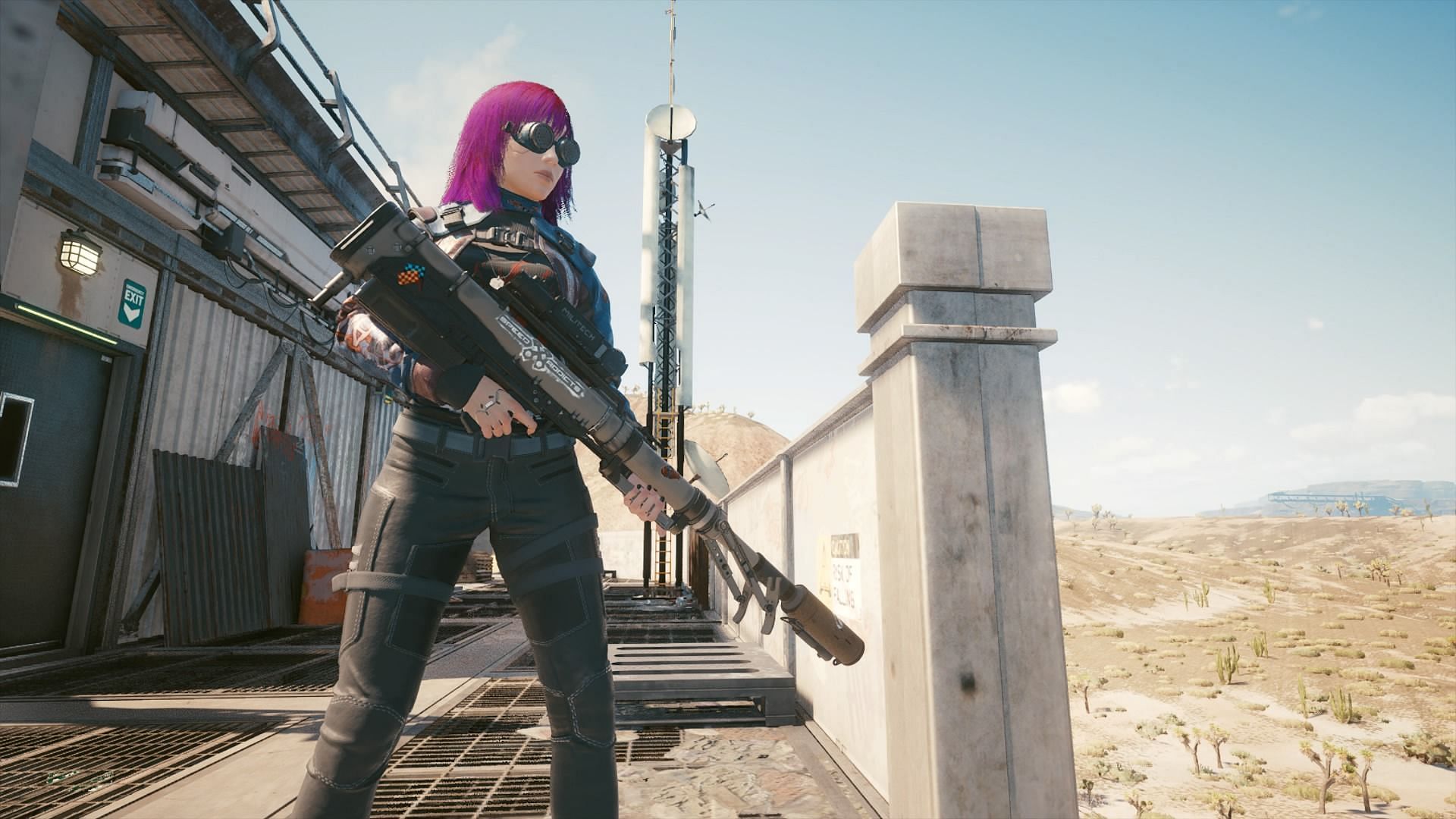 Overwatch sniper in Cyberpunk 2077 Phantom Liberty 2.1 (Image via CD Projekt Red)